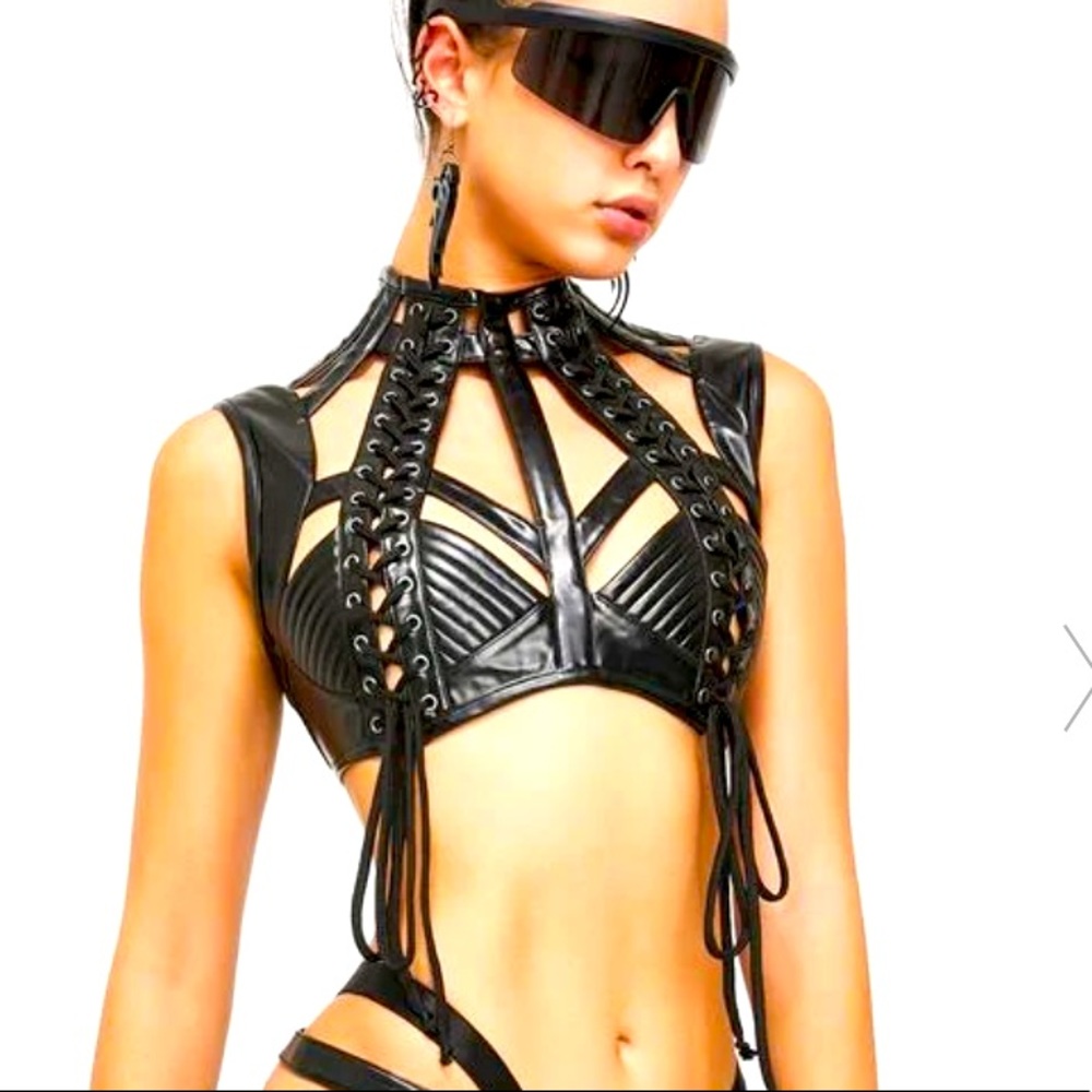 LUNAR RUDE AWAKENING HARNESS BRA TOP